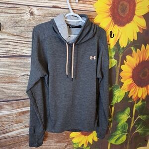 Under Armour Med Gray Hoodie with Light Orange Accents